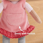 Snug Up Camilla soft doll detail by HABA USA