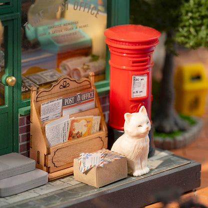 Century Post Office DIY Miniature Kit | Robotime
