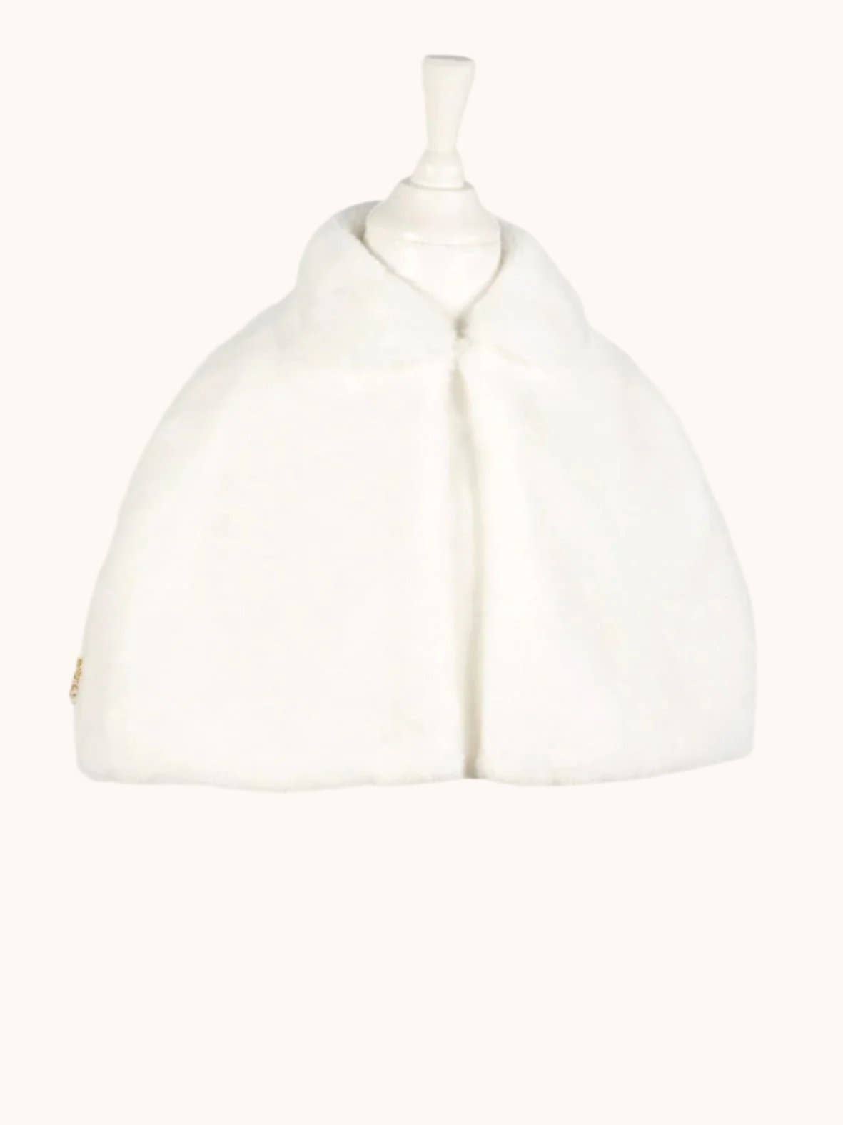 White Faux Fur Cape for kids size 5-7 years | Souza!