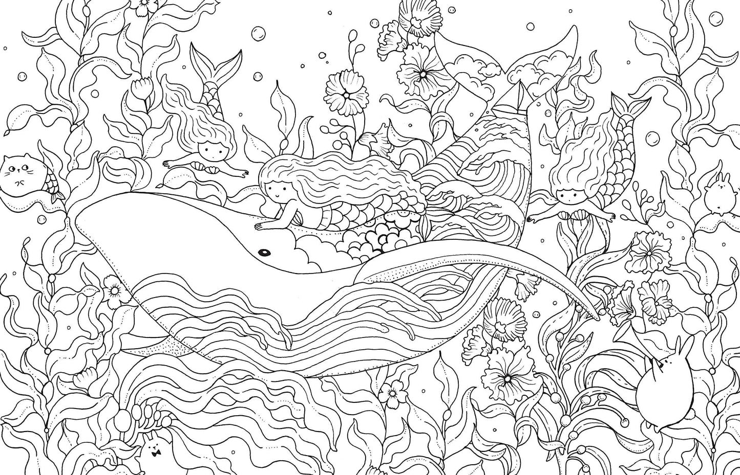 A Million Mermaids Coloring Book | Hachette Book Group
