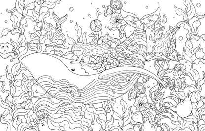 A Million Mermaids Coloring Book | Hachette Book Group
