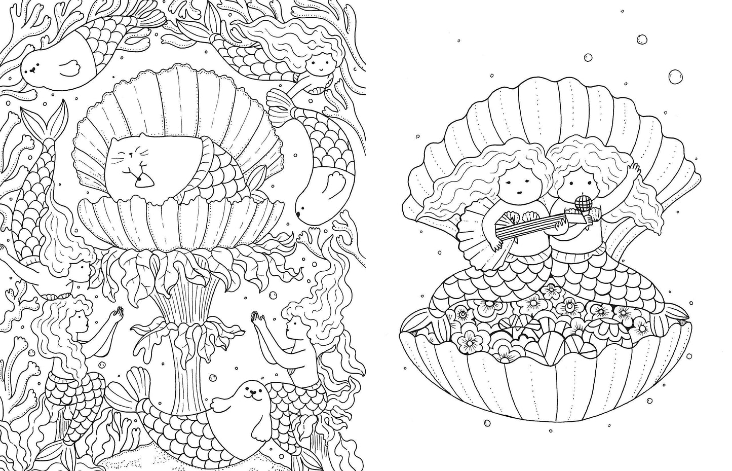 A Million Mermaids Coloring Book | Hachette Book Group