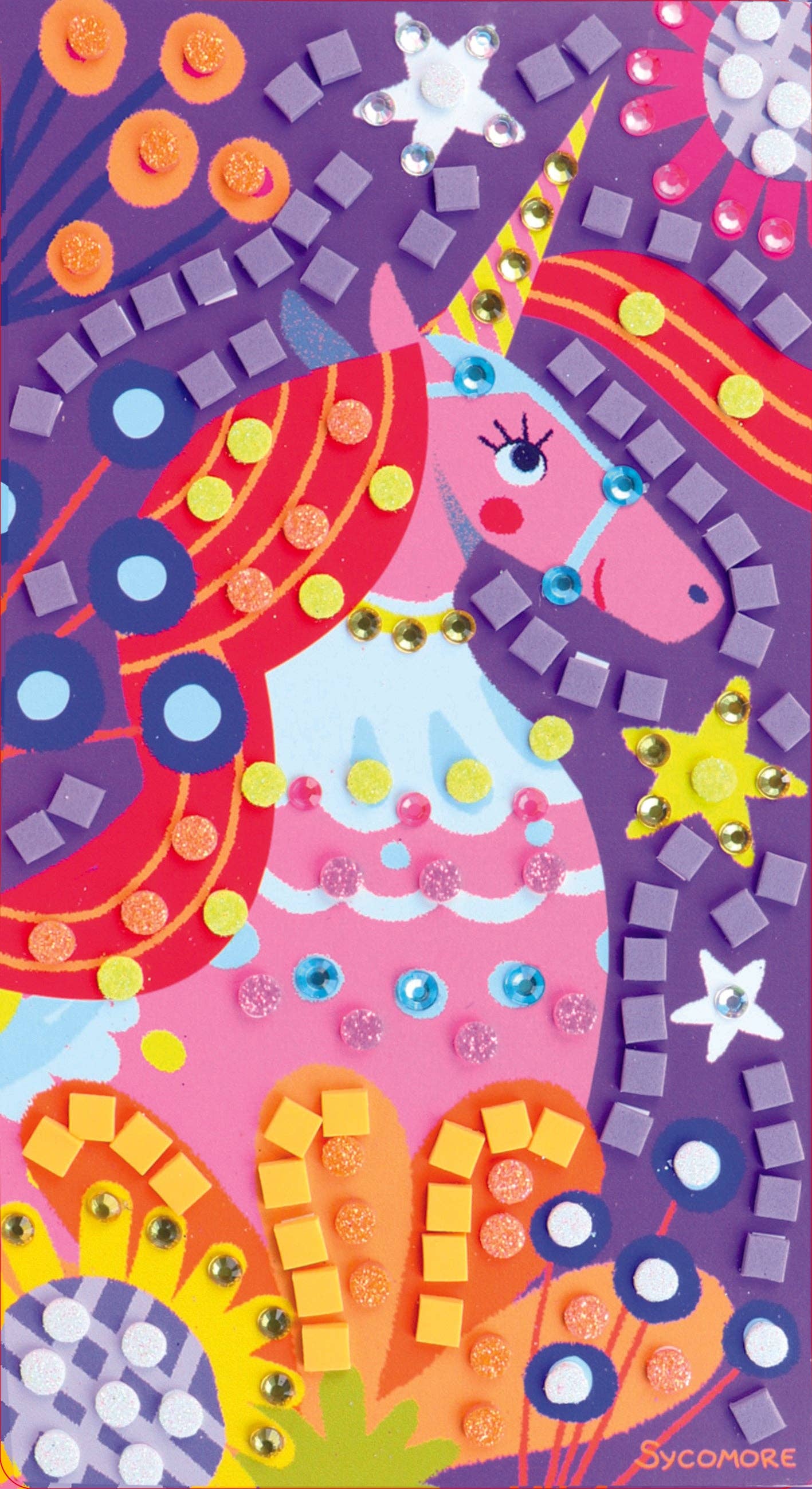 Unicorn Sticker Fun Art Kit | Sycomore