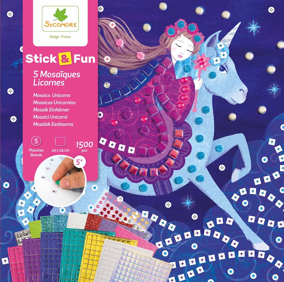Mosaic Unicoorns Sticker Fun Art Kit | Sycamore