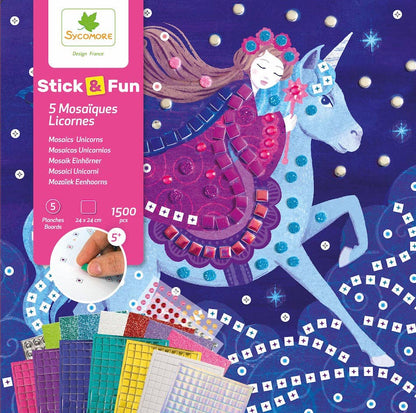 Mosaic Unicoorns Sticker Fun Art Kit | Sycamore
