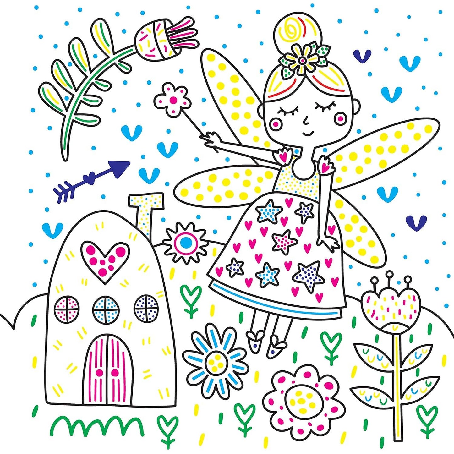 Fairies and Friends Paint Magic with Water Coloring Book | Fox Chapel Publishing