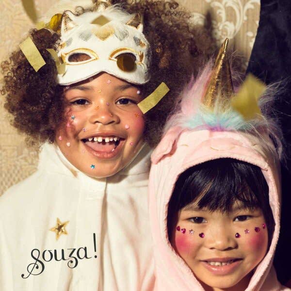 Unicorn Mask- white and gold, ages 3+ | Souza!