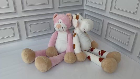 Spotted cow plush toy video